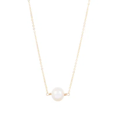 Inari Jewellery Women's Gold / White Snowball Necklace In Multi