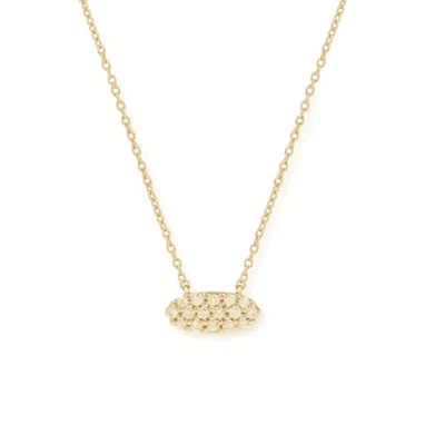 Inari Jewellery Women's Gold / White Stardust Cluster Necklace - Gold Vermeil White Topaz In Multi