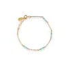 Inari Jewellery Women's Green / Blue / Gold Amarus Bracelet – Gold-filled With Amazonite & Moonstone