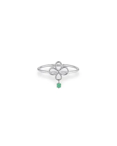 Inari Jewellery Women's Green / Silver Onde-onde Nyonya Knot Gem Ring In Multi