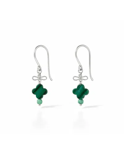 Inari Jewellery Women's Green / Silver Onde-onde Short Earring In Multi