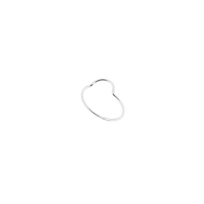 Inari Jewellery Women's Over The Bump Minimalist Sterling Silver Stacking Ring