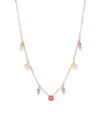 Inari Jewellery Women's Pink / Purple / Red Gumdrops Necklace In Brown