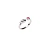Inari Jewellery Women's Silver / Pink / Purple Rouge Ring In Pink Tourmaline & Sterling Silver