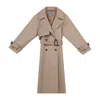 Inavati Women's Brown Cappuccino Wool Coat With Belt In Brown