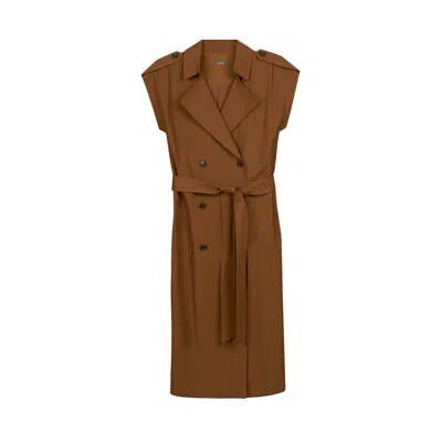 Inavati Women's Brown Safari Camel Dress