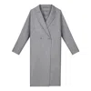 Inavati Women's Double-faced Wool Grey Coat In Gray