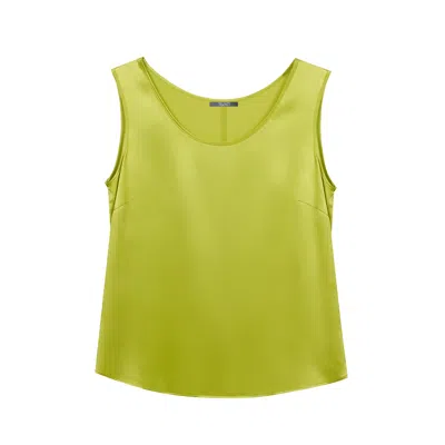 Inavati Women's Green Sleeveless Top In Lime