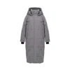 Inavati Women's Grey Anthracite Padded Coat With Hood In Grey