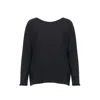 Inavati Women's Grey Two-color Wool Sweater In Grey