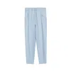 Inavati Women's Light Blue Linen Jogger Trousers