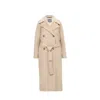Inavati Women's Neutrals Beige Belted Wool Coat In Beige