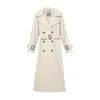 Inavati Women's Neutrals Loose Fit Beige Trench Coat