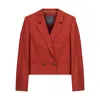 Inavati Women's Yellow / Orange Short Double-breasted Rust Jacket
