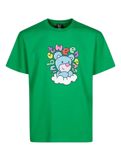 INBETWEENERS BEAR-PRINT COTTON T-SHIRT