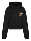 Inbetweeners Bear-print Hooded Sweatshirt In Black