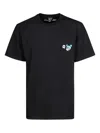 Inbetweeners Embroidered-detail T-shirt In Black