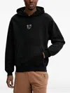Inbetweeners Embroidered Hooded Sweatshirt In Black