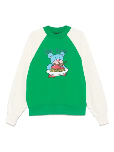 Inbetweeners Graphic-print Sweatshirt In Green