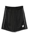 Inbetweeners Logo-appliqué Track Shorts In Black