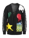 Inbetweeners Man Cardigan Black Size L Wool, Acrylic In Black