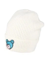 Inbetweeners Ribbed Bear-embroidered Beanie In Neutral