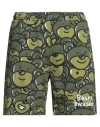 Inbetweeners Man Shorts & Bermuda Shorts Military Green Size Xl Cotton