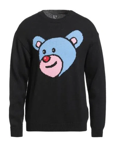 Inbetweeners Man Sweater Black Size Xl Wool, Acrylic