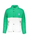 Inbetweeners Padded Button Jacket In Green