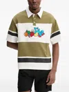 Inbetweeners Striped Teddy-bear Polo T-shirt In Multi