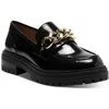 Inc Brea Womens Patent Chain Trim Loafers In Multi