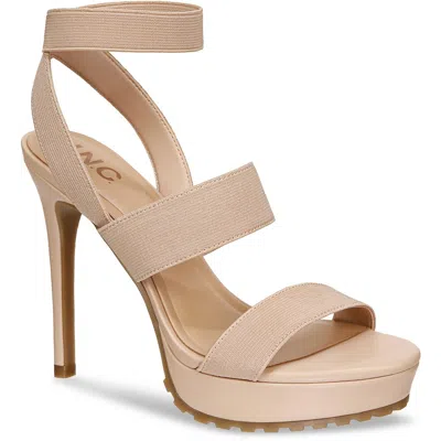 Inc Cerina Womens Ankle Wrap Open Toe Platform Sandals In Gold