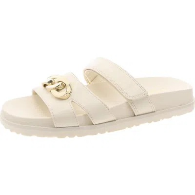 Inc Claren Womens Faux Leather Adjustable Slide Sandals In Multi