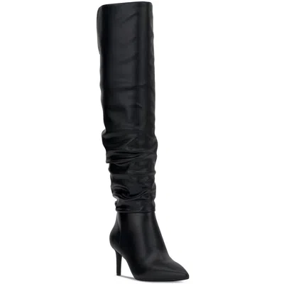Inc Damoni Womens Slouchy Faux Leather Over-the-knee Boots In Multi