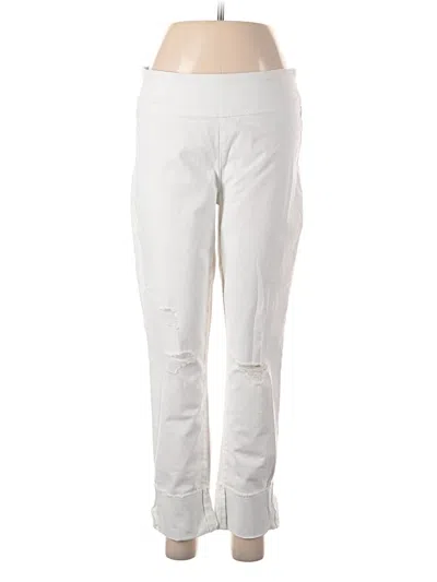 Pre-owned Inc Denim Active Pants In White