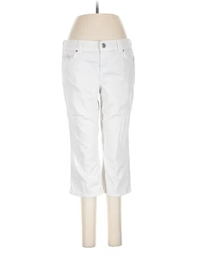Pre-owned Inc Denim Casual Pants In White