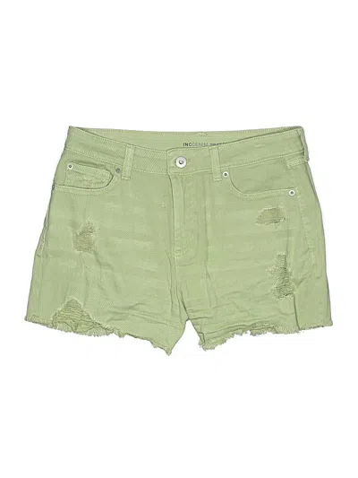 Pre-owned Inc Denim Denim Shorts In Green