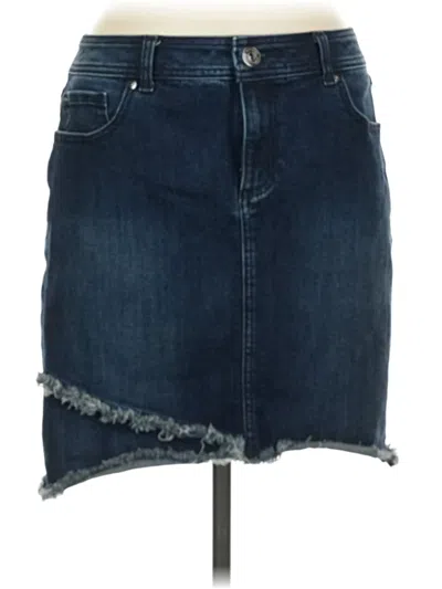 Pre-owned Inc Denim Denim Skirt In Blue
