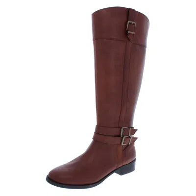 Inc Frank Ii Womens Leather Wide Calf Riding Boots In Green
