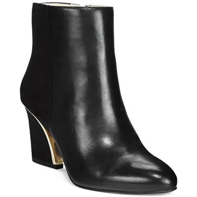 Inc Harppblk Womens Solid Leather Chelsea Boots In Black