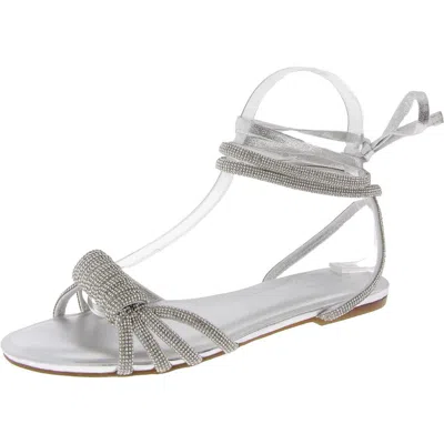 Inc Holiston Womens Embellished Metallic Ankle Strap In Multi