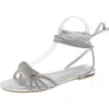 Inc Houston Womens S Manmade Ankle Strap In Silver