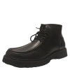 Inc International Concepts 10010853600 Chunky Boots Men's Black Leather Mzaa7 In Black