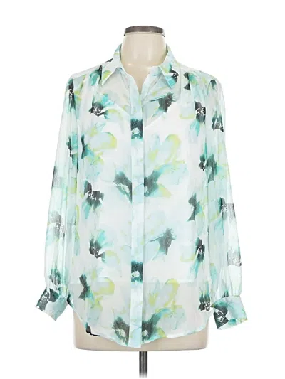 Inc International Concepts 3/4 Sleeve Blouse In Green