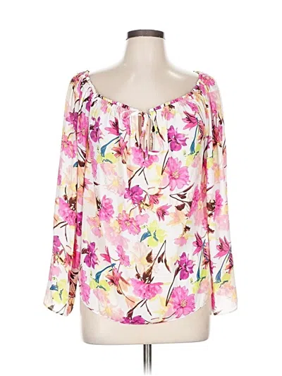 Inc International Concepts 3/4 Sleeve Blouse In Multi