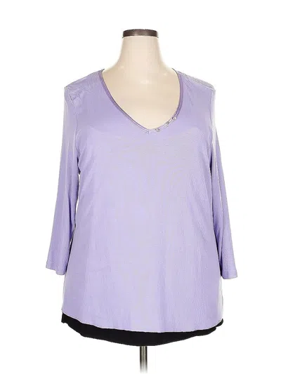 Pre-owned Inc International Concepts 3/4 Sleeve T-shirt