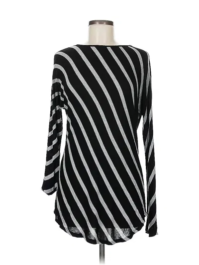 Pre-owned Inc International Concepts 3/4 Sleeve T-shirt In Black