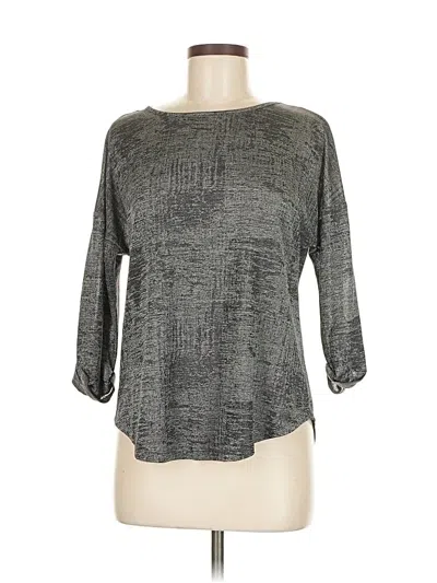 Pre-owned Inc International Concepts 3/4 Sleeve T-shirt In Gray