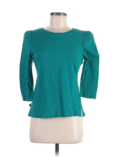 Pre-owned Inc International Concepts 3/4 Sleeve T-shirt In Green