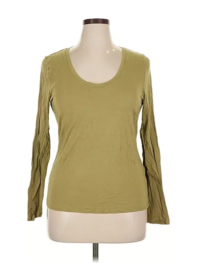 Pre-owned Inc International Concepts 3/4 Sleeve T-shirt In Green